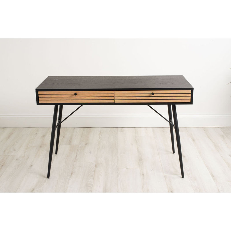Saundra Metal Base Writing Desk