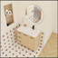 Meuble-lavabo autoportant modulaire de 36 po avec lavabo en résine, chêne clair, rangement spacieux et conception durable