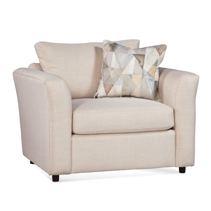 Northfield Armchair, White Performance Fabric; 0851-94