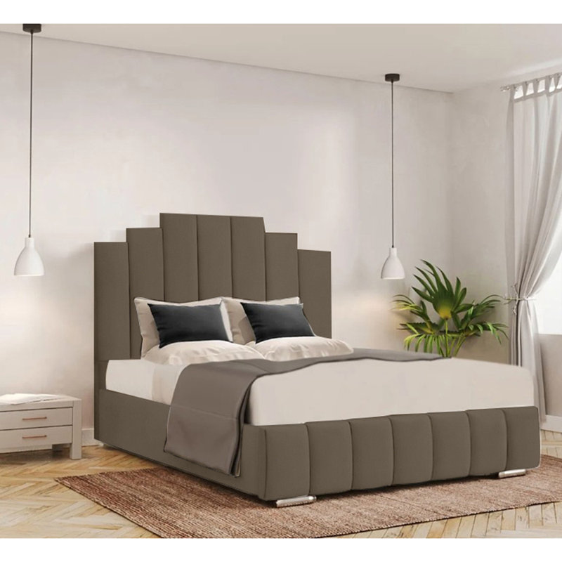 Chazlynn Upholstered Bed, Mole, Single (3')