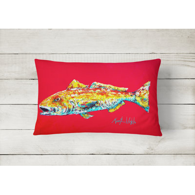 Fish Alphonzo Outdoor Reversible Throw Pillow