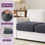 Housse pour causeuse à coussins carrés texturés-354423767