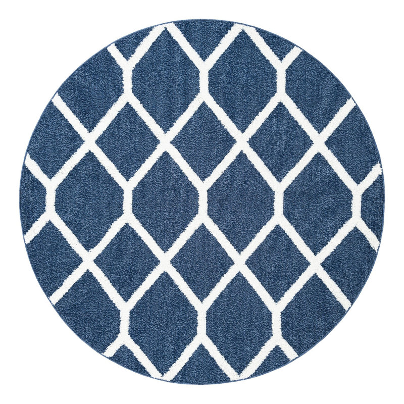 Lamy Geometric Indoor Rug, Round 7'10"