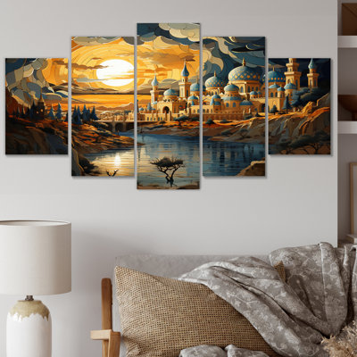 L'islam l'Islam «Intricacy This II», impression d'art mural - 5 panneaux