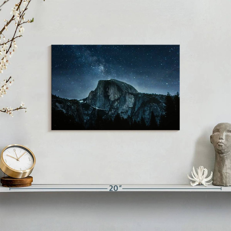 Alvord Night Sky With Mountains, 8" H x 12" W
