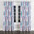 Abstract Velvet Curtains - Pink Needle Line Stripes Grommet Curtain - 1 Panel-372992005-372992006