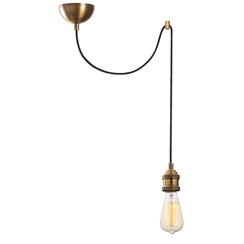 Luminaire suspendu rétro à 1 lumière Denico