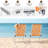 Orange&White Metal Folding Beach Chair(Set Of 2)