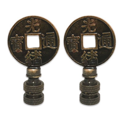 Asian Symbols Lamp Finial