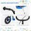 Trottinettes classiques bleues pour enfants combinant acier bleu et design extérieur amusant et réglable