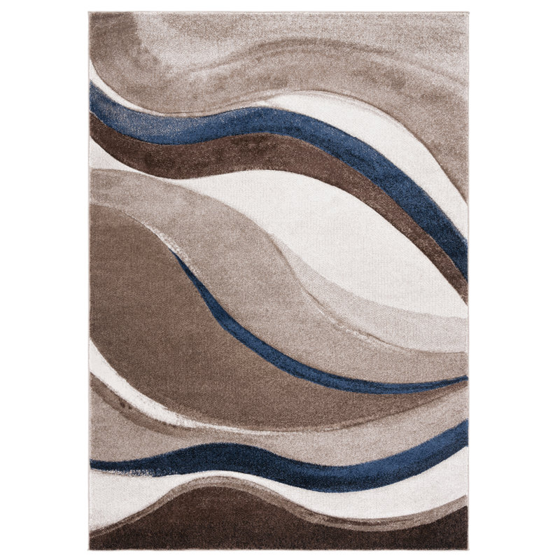 Dubberly Abstract Area Rug, Rectangle 10'6" x 14'