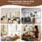 Solid Wood Desk with Drawers - 39 X 16 Inch Vintage Narrow Computer Desk, Home Office Desk, Mid Century Modern, Rubber Wood Study Table, Small Writing Desk For Bedroom|Small Spaces - Walnut Color-884302603-884302607
