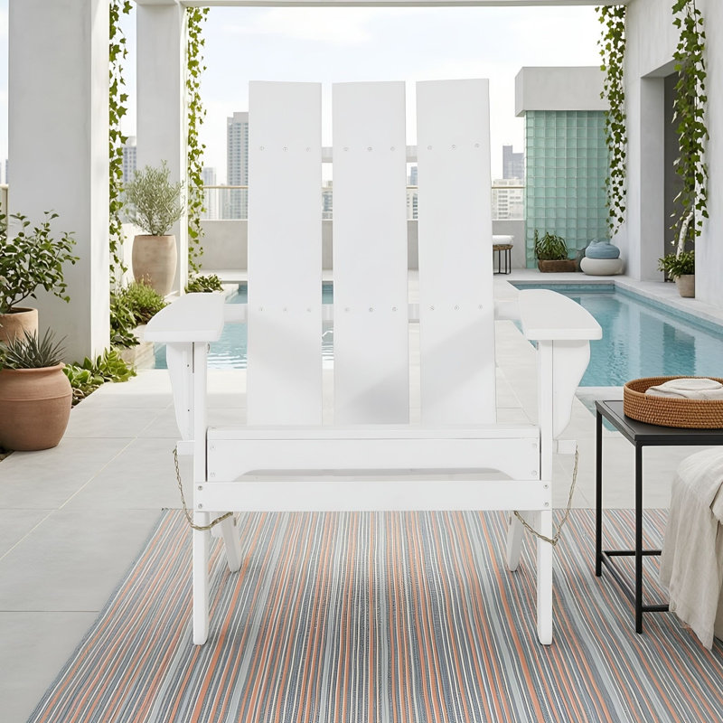 Chaise pliante en bois, White