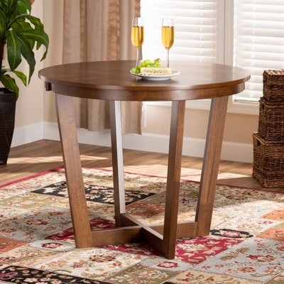 Aouab Round Solid Wood Dining Table