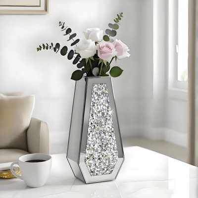 Shattered Diamond Mirror Vase