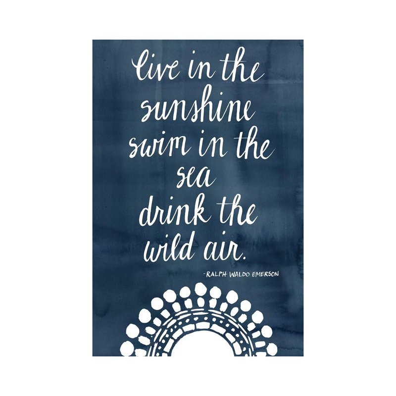 Sun Quote I by Grace Popp - Wrapped Canvas Print, 30.48 cm H x 45.72 cm W