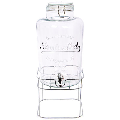 Rink Drink Glass Drinks Dispenser with Tap & Stand