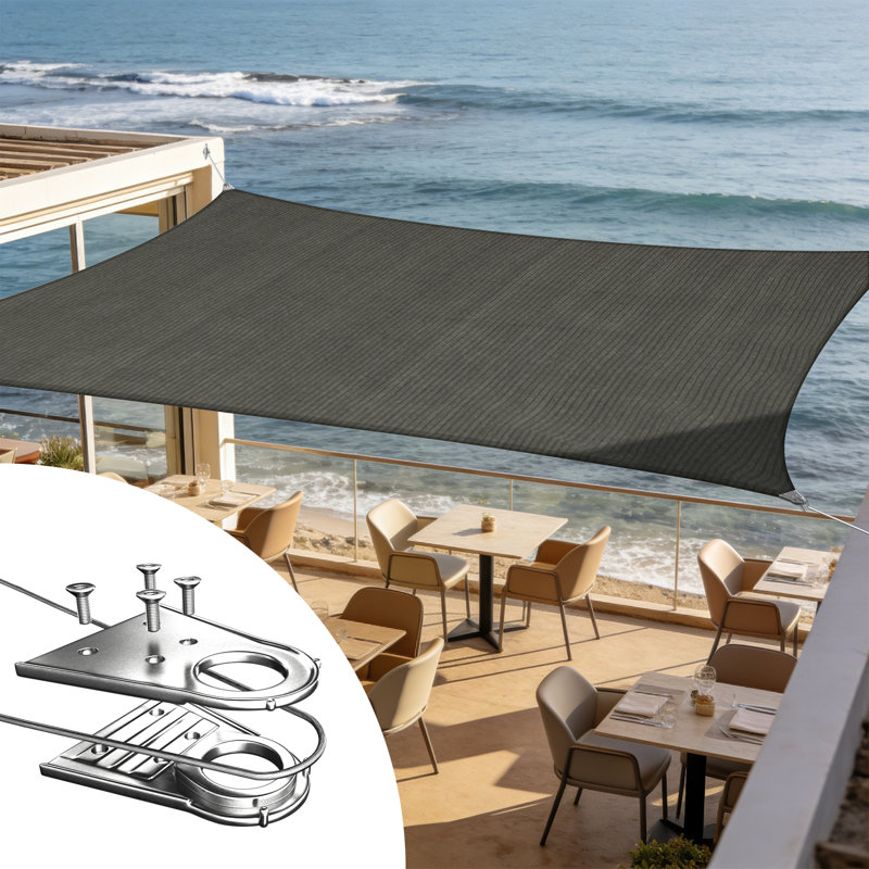 Voile d'ombrage royal Royal, 240 po x 192 po, Noir