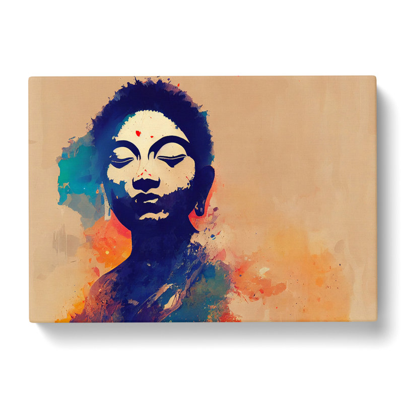 Woman In Colour Abstract - Wrapped Canvas, 35cm H x 50cm W x 3cm D