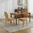 Solid Wood Frame Dining Chair with Antique Painting and Linen Fabric Set of 2-1800444679-1800444678