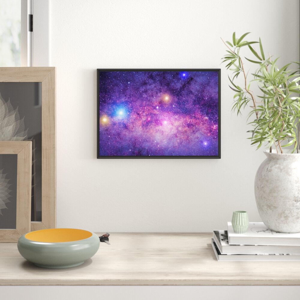 Gerahmtes Wandbild wunderbarer Blick in das Universum