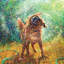 "iris scott-zoe" , reproduction d’art sur toile tendue-74410643-74410644-74410645