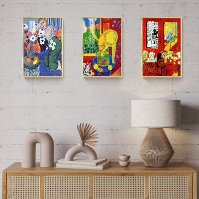 "Matisse", reproduction d'art sur toile, "Chat et poisson rouge" par Henri Matisse