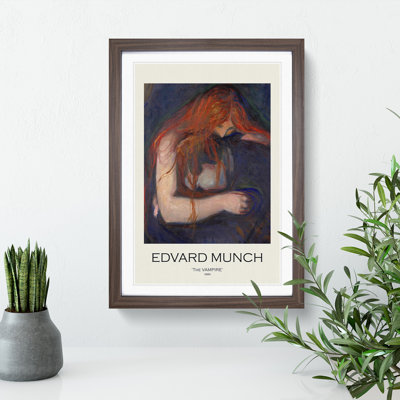 The Vampire Vol.1 by Edvard Munch - Picture Frame Painting