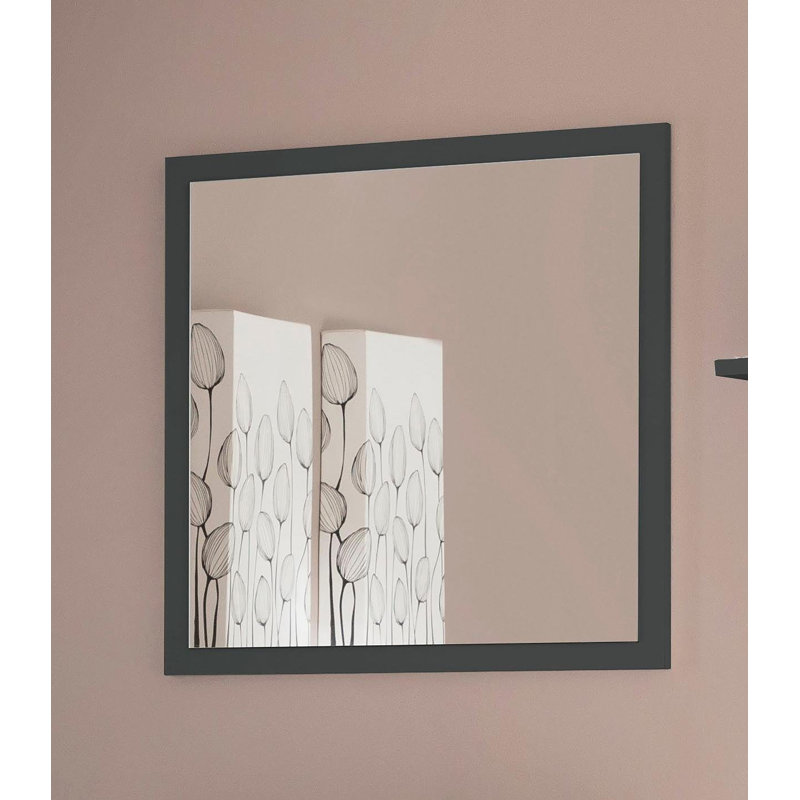 Giammaria Flat Mirror, Anthracite Glossy