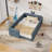 Twin Size Upholstered Platform Bed With Cute Rabbit Ear Shaped Headboard, Safety Rail, And Convenient Storage Pocket, Boucle Fabric – Perfect For Kids' Bedroom-795159228-786033678