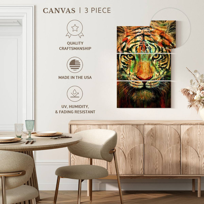 Brampt Fearless Tiger I, 23" H x 14" W