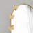 Modern Cheval Mirror with Matte Gold Finish, 25.6 x 70.9 x 0.6 inches | 100% Metal Frame, Environmentally Friendly, Adjustable Horizontally & Vertically, Assembly Friendly, Moisture Resistant, Ideal for Glam Decor