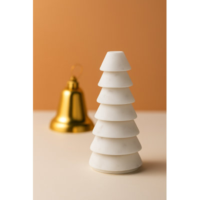 Montana White Marble Christmas Tree Small
