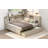 Full Size Wood Daybed With Storage Shelves And Trundle