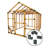 8' W x 12' D DIY Storage Shed Kit