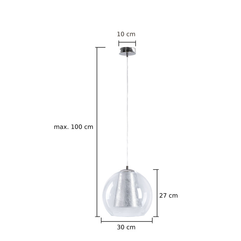 Roshawna 1 - Light Pendant, Silver