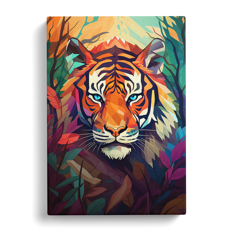 Tiger Orphism - Wrapped Canvas, 76cm H x 50cm W x 3cm D