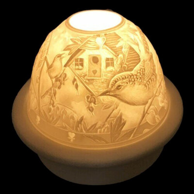 Photophore de table en porcelaine 4 po