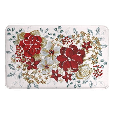 Midwinter Florals Memory Foam Rug