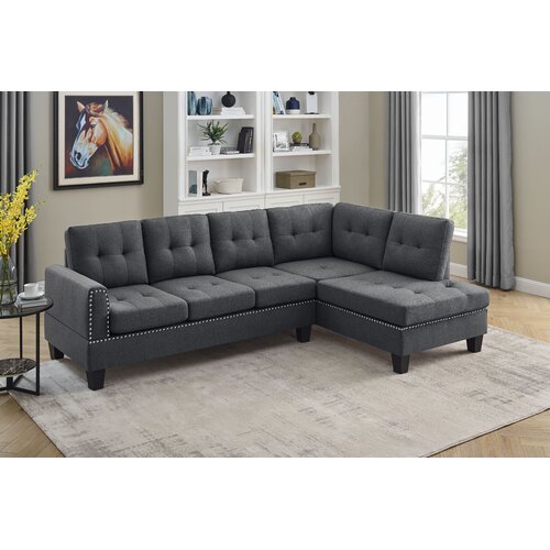 Red Barrel Studio® Louden 2 - Piece Upholstered Sectional & Reviews ...