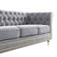 Canapé Chesterfield en velours 84,65 pouces pour le salon