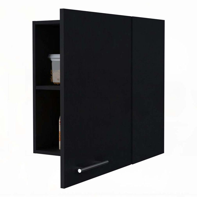 Armoire murale à 1 porte, Noir
