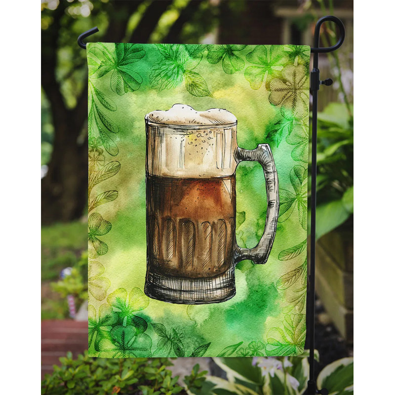 Multicolore, drapeau de jardin irlandais St Patrick's Day