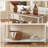 60" W Farmhouse Narrow Console Table, Entryway Table, 2-Tier Sofa Table with Distressed Finish