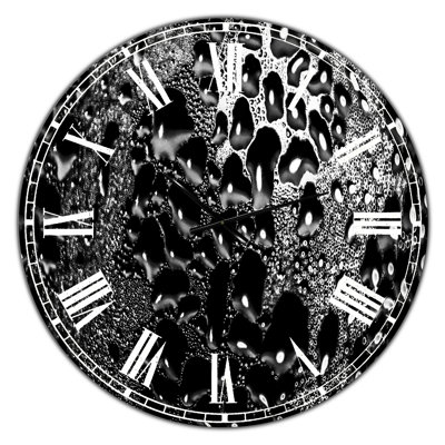 Horloge murale abstraite abstraite surdimensionnée 15
