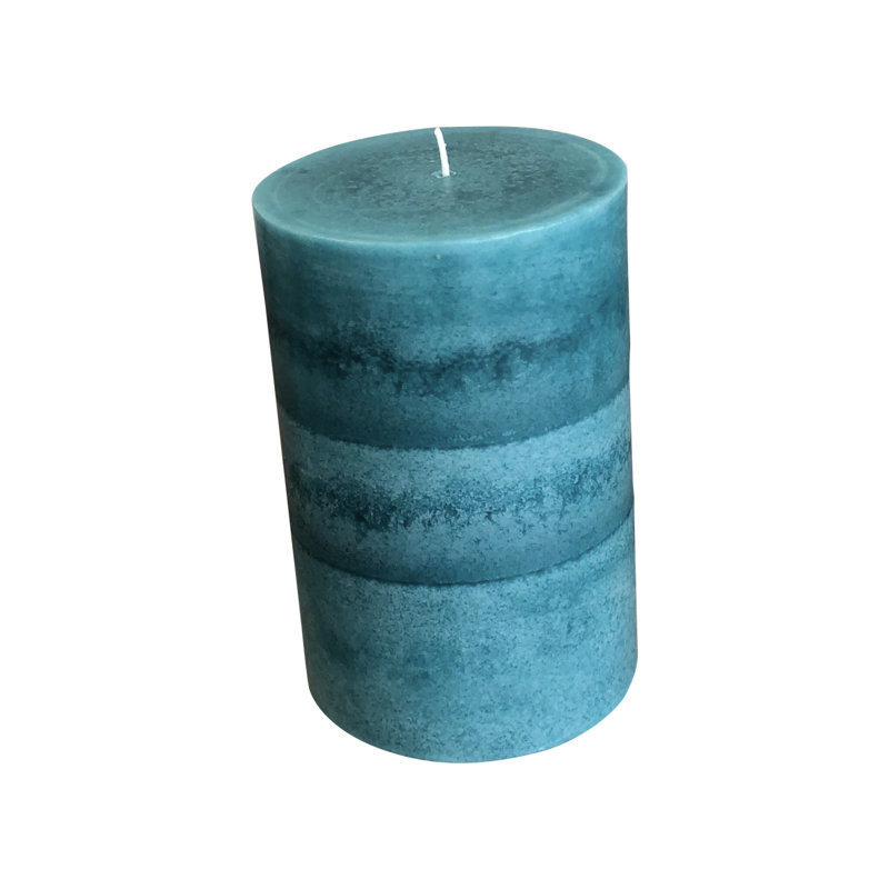 Persian Turquoise Scented Pillar Candle, 6" H x 4" W x 4" D
