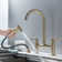 Selected Bridge Double Handles Kitchen Faucet With Side Spray