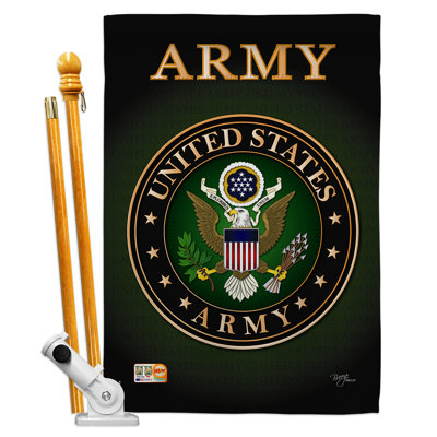 Breeze Decor 2-Sided Polyester 40 x 28 in. Flag set