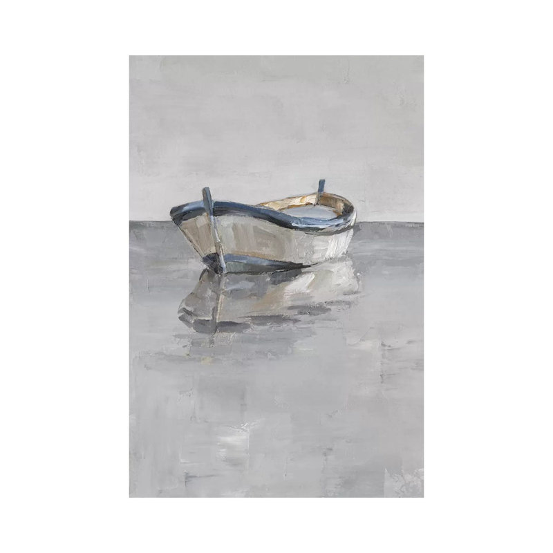 Boat On The Horizon II by Ethan Harper - Wrapped Canvas Gallery-Wrapped Canvas Giclée, 20.32 cm H x 30.48 cm W