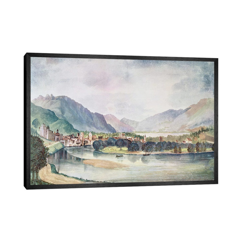 View Of Trente, 1494 by Albrecht Dürer - Gallery-Wrapped Canvas Giclée on Canvas, 152.5 cm H x 101.5 cm W, Black Framed